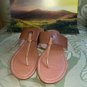 Bahama Bay Carmel brown sandals sz 7 in EUC!